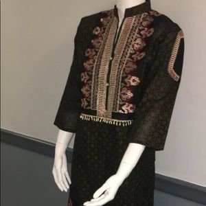 Indian Pakistani Black Shalwar Kameez szM